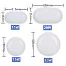 Axyaa Waterproof LED Ceiling Lamp, Outdoor Ceiling Light, Oval/Round Wall Sconce