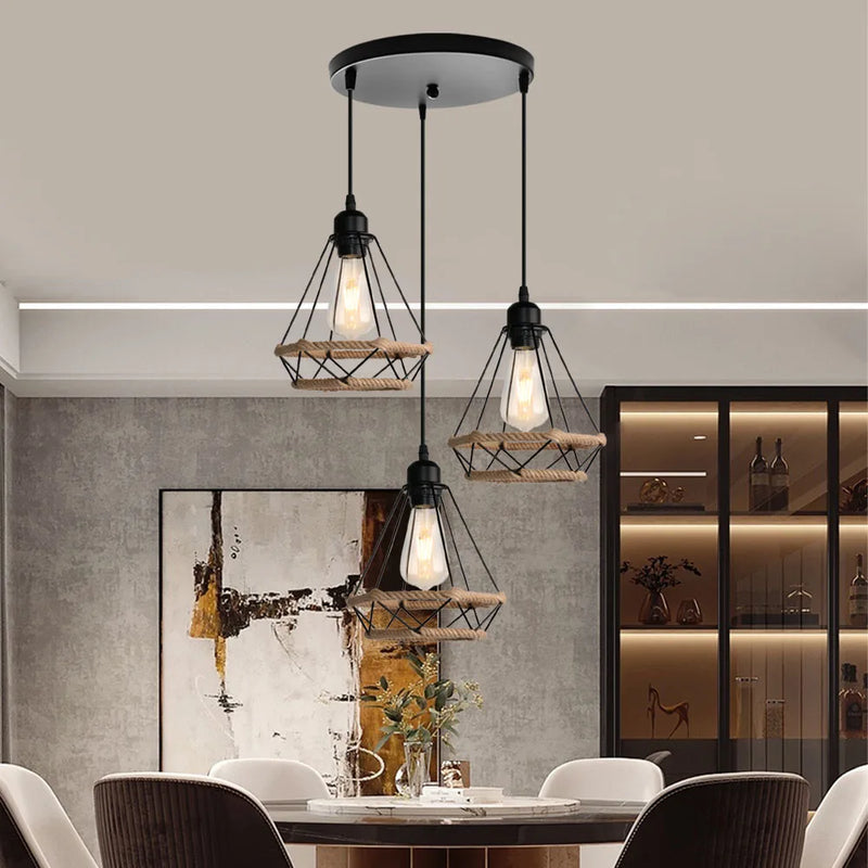 Axyaa Retro Industrial Pendant Light for Kitchen Bedroom Aisle Lighting