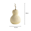 Axyaa Gourd Ceramic Vase Streak Artificial Hoist Airtight Flower Pot Storage Tank