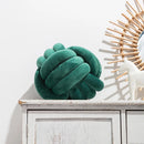 Axyaa Handmade Velvet Knot Throw Pillow for Home Sofa Bed Chair
