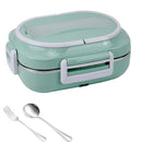Axyaa Electric Heating Lunch Box 1L Warmer Container 110V 220V 24V 12V