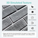 Axyaa Faux Brick Wall Panel Kitchen Bathroom Tile Sticker - Peel and Stick 3D Wall Cover