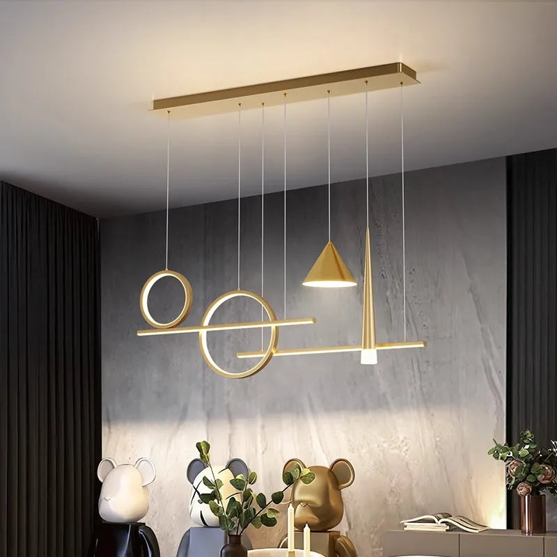 Axyaa Modern LED Ceiling Chandelier Pendant Lights for Bedroom & Dining Room