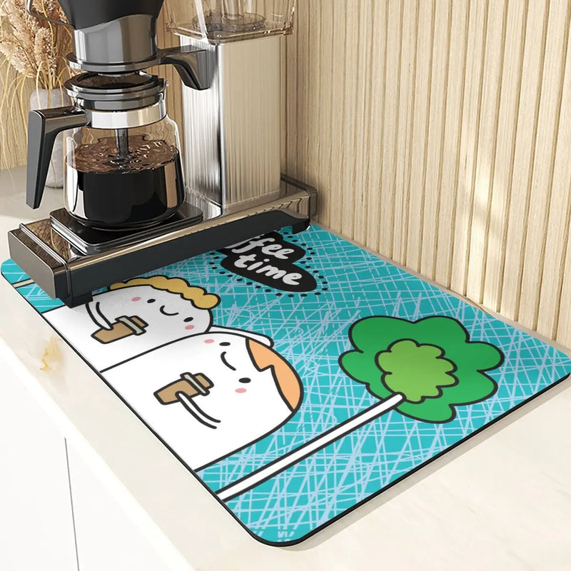 Starry Sky Absorbent Drying Mat - Axyaa Kitchen & Dining Table Mats