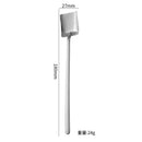 Axyaa Square Head Teaspoon with Long Handle, Coffee Tea Stirrer Spoon