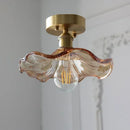 Axyaa Glass LED Ceiling Light Chandelier for Living Room Bedroom Decor