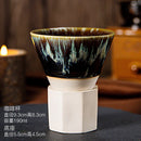 Axyaa Retro Coarse Pottery Coffee Cup - Creative Kiln Ceramic Latte Cup