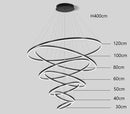 Axyaa Facil Chandelier Staircase Hall Ceiling Lamp Indoor Lighting Fixtures