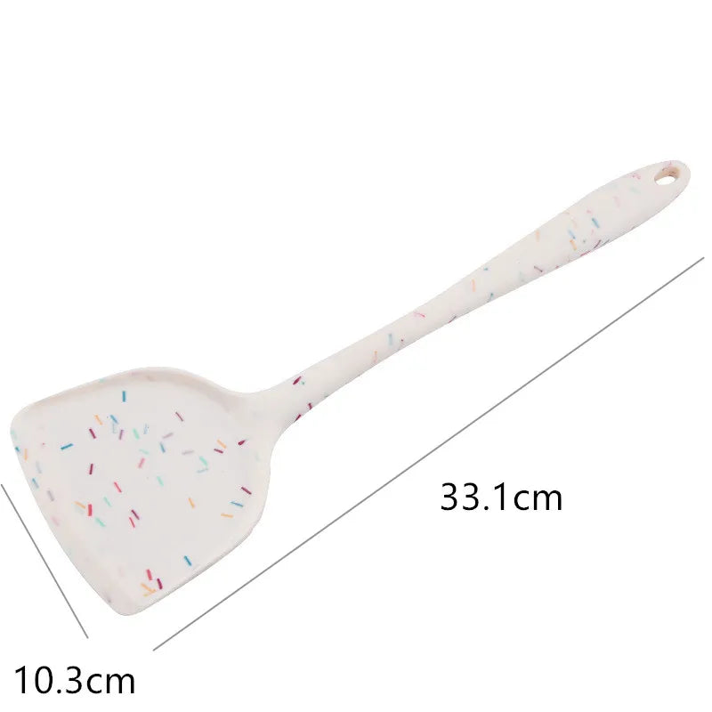 Axyaa Silicone Kitchen Spatula Scraper for Cooking and Baking