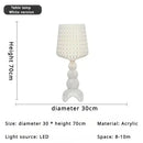 Axyaa Acrylic Retro Floor Lamp - Elegant Wine Glass Design