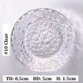 Axyaa Gold Rim Glass Saucer Plates for Tea Coffee Cup - Set of 1