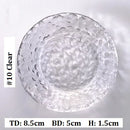 Axyaa Gold Rim Glass Saucer Plates for Tea Coffee Cup - Set of 1