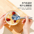 Axya Long-Handled Ceramic Soup Spoons Set for Stylish Dining Experience