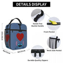 Axyaa Stitch Insulated Lunch Bag: Portable Thermal Cooler for School & Office