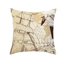 Axyaa Sailing Anchor Sofa Cushion Cover - Summer Beach Pillow for Home Decoration
