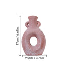 Axyaa Ceramic Crude Pottery Vase - Handcrafted Home Decor and Floral Arrangement Handicraft
