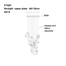 Axyaa Glass Pendant Light: Modern High-end G9 LED Lamp for Living & Dining Room