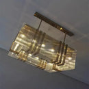 Axyaa Gold Lustre Steel Pendant Lights - Elegant Dining Room Hanging Lamp