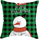 Cute Santa Claus Snowman Print Pillowcase for Axyaa Christmas Party Decor