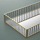 Striped Glass Storage Tray for Dresser Organization by Axya
