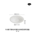 Axyaa White Porcelain Underglaze Western Food Salad Dishes & Plates
