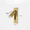 Axyaa LED Adjustable Angle Wall Lamp with USB Charging Port