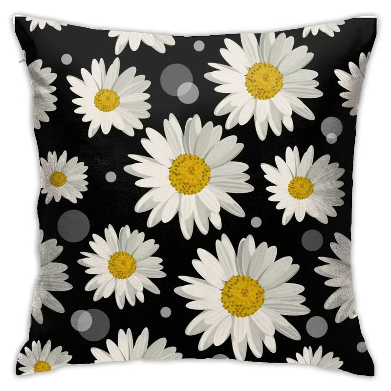 Axyaa Chrysanthemum Pattern Pillowcase for Home Garden Decoration