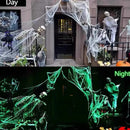 Axyaa Glow Spider Web for Haunted Party Scene & Bar Decor