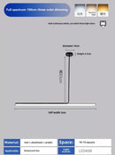 Axyaa Modern Minimalist LED Pendant Light for Dining Table and Office