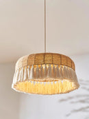 Axyaa Hemp Rope Ceiling Chandelier Twine Pendant Lights Living Room Decor