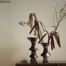 Axyaa Ceramic Knot Vase for Desk Decor, Floral Arrangements and Room Aesthetic