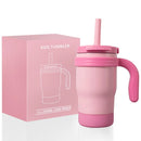 Axyaa Kids Stainless Steel Tumbler with Handle, Straw, and Lid