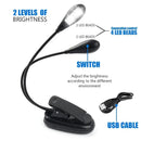 Axya Dual LED Night Light: Portable, Dimmable, Flexible Reading Light
