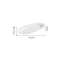 Axyaa White Ceramic Fish Plate - Specialty Sushi Dessert Snack Restaurant Tableware