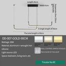 Axyaa Gold Pendant Light: Modern, Energy-Efficient, Adjustable for Dining Room