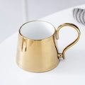 Axyaa Electroplated Ceramic Coffee Cup - Nordic Light Luxury, Personalized Gift Mug