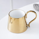 Axyaa Electroplated Ceramic Coffee Cup - Nordic Light Luxury, Personalized Gift Mug