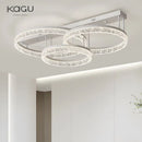 Axyaa LED Ring Chandelier Remote Control Ceiling Lamp for Home Décor