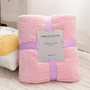 Axyaa Solid Yellow Flannel Throw Blanket 300GSM Soft Warm Plaid Square Bed Thickness