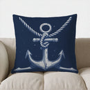 Axyaa Lighthouse & Nautical Waves Pillow Cover for Sofa, Bedroom, Car