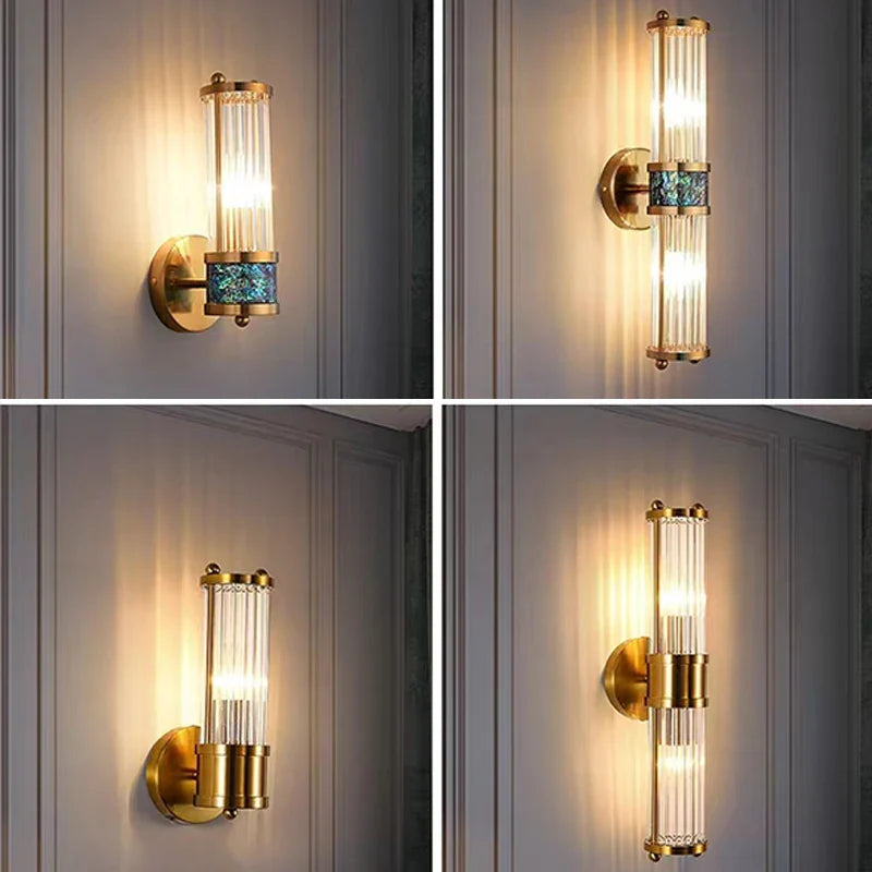 Axya Modern Gold Wall Sconce Indoor Lamp for Living Room, Bedroom, Hotel