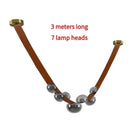Axyaa Leather Belt Ceiling Chandelier - Modern LED Design - Home Decor Fixture