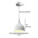 Axyaa White Resin LED Pendant Light for Home Decor and Illumination