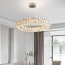 Axyaa LED Crystal Chandelier Ceiling Lamp for Living Room Lighting