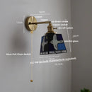 Axyaa Tiffany Style Adjustable LED Wall Sconce with Pull Chain Switch