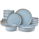 Axyaa Stoneware Dinnerware Set - 16/32 Piece Oven-Safe Ceramic Tableware Collection