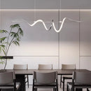 Axyaa LED Long Strip Pendant Chandelier for Dining Room and Bar