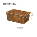Axyaa Rattan Wicker Serving Baskets - 10 Styles, Multicolor Handwoven Restaurant Display