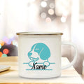Enamel Dog Mom Custom Mug - Axyaa Dog Lovers Tea Cup Best Gift