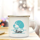 Enamel Dog Mom Custom Mug - Axyaa Dog Lovers Tea Cup Best Gift